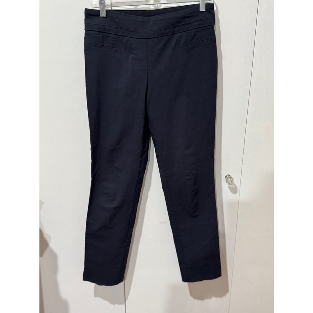 Women's Black stretch pull on ankle Pants Size 10 GUC